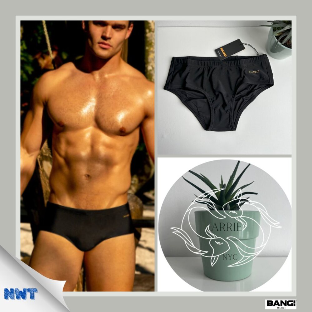 BANG! - DARK KNIGHT Swim Sunga - Black (M)